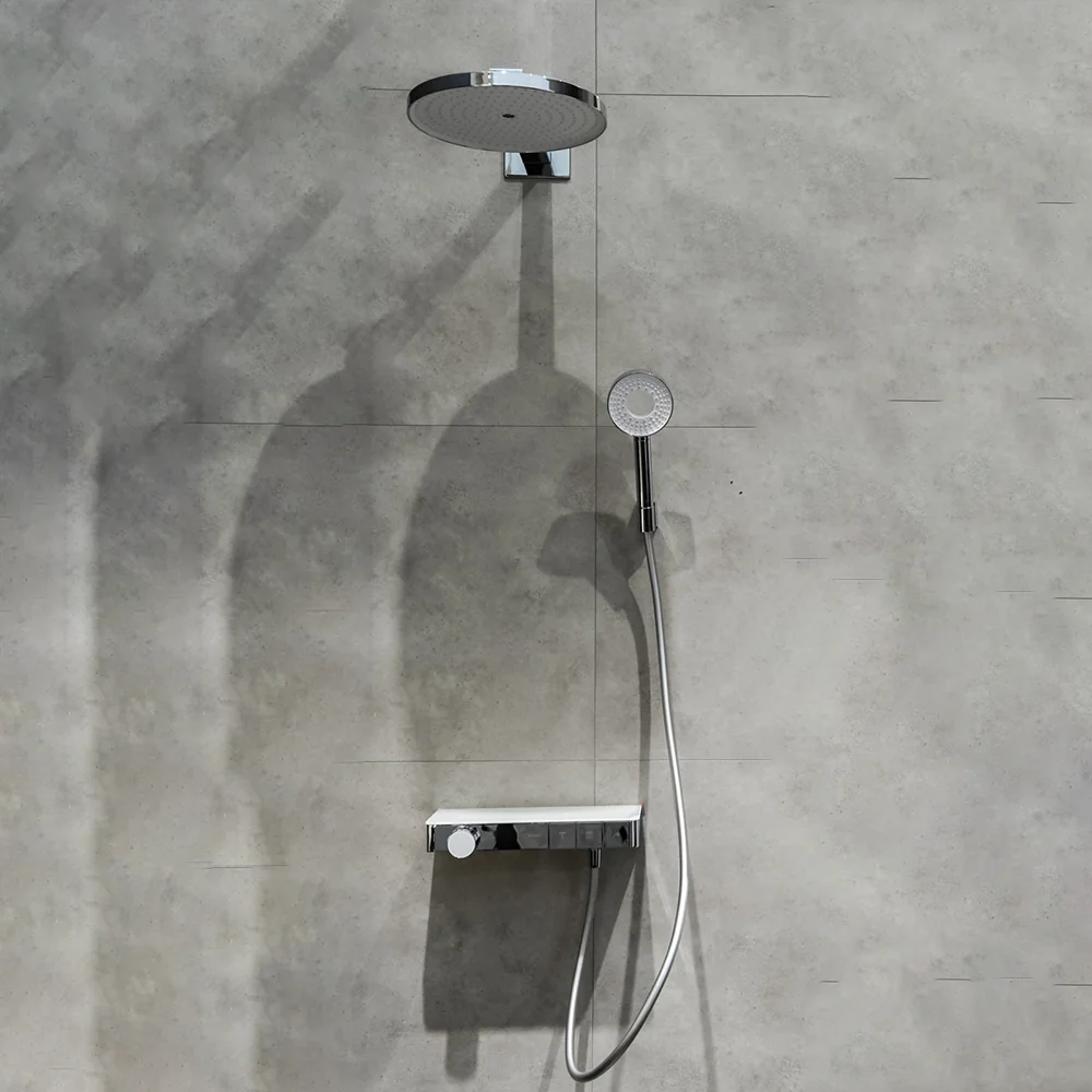 Wall Mounted bathroom thermostatic bathroom shower faucet set