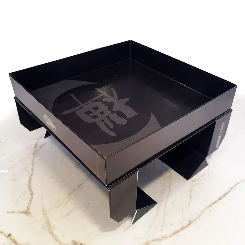 Design custom high quality disposable takeaway paper sushi gift box sushi to go packaging box