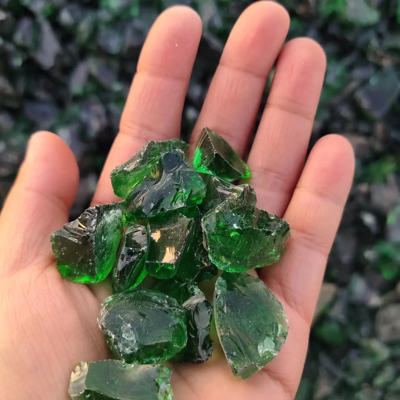 Colored glass sand aquarium decoration landscape glass sand aquarium ornaments