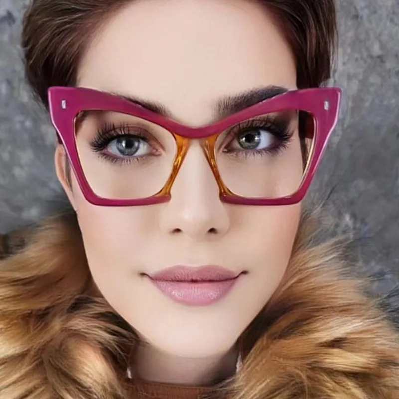 Fashionable Eyeglasses Frames for Women New Anti-Blue Light Glasses All Face Coverage