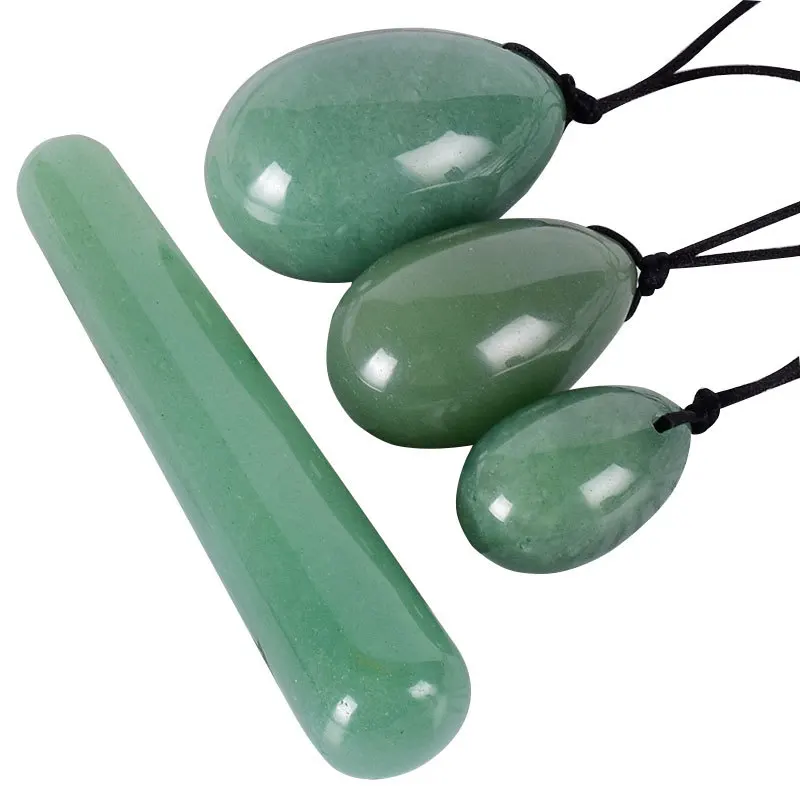 Female Postpartum Recovery Function Assisted Aventurine Quartz Wellness Massage Stick and Yoni Eggs