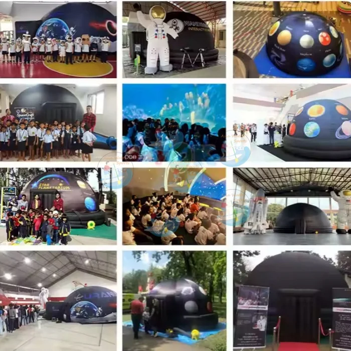 Asia Inflatables 5m inflatable planetarium projection tent with fashion design portable inflatable planetarium tent for sale