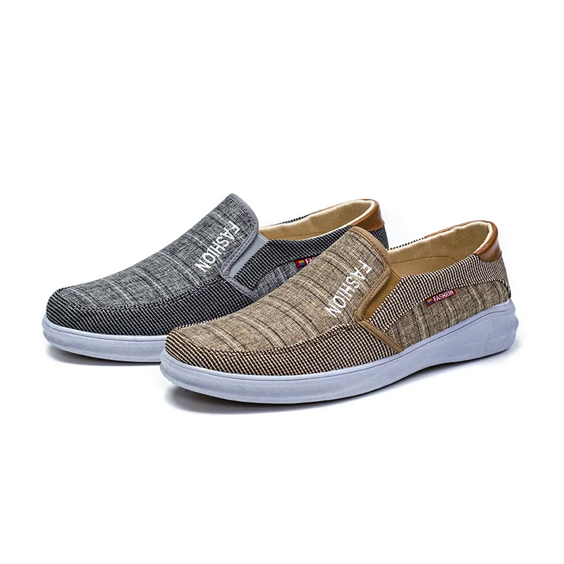 New Fashion Canvas Loafer Shoes Men Casual
