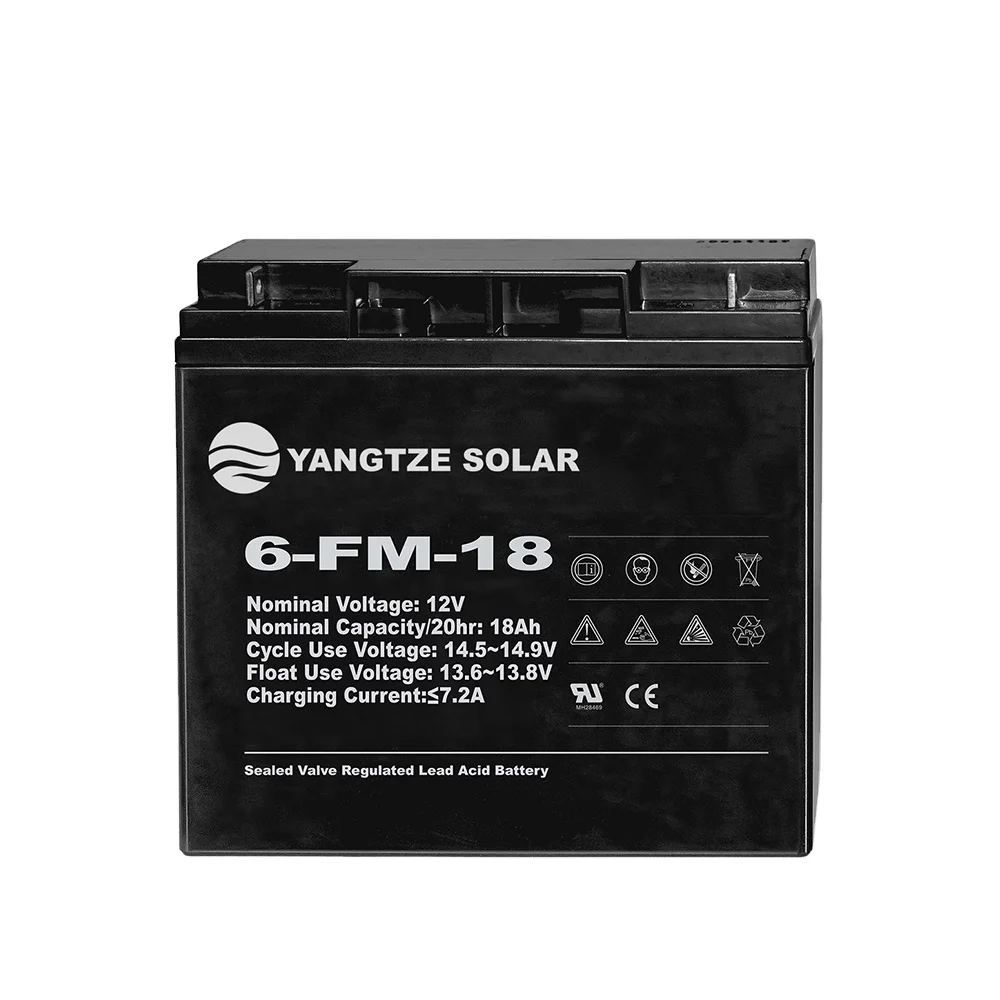 Yangtze 6-8 years work life high efficiency 20hr 12v battery 18ah
