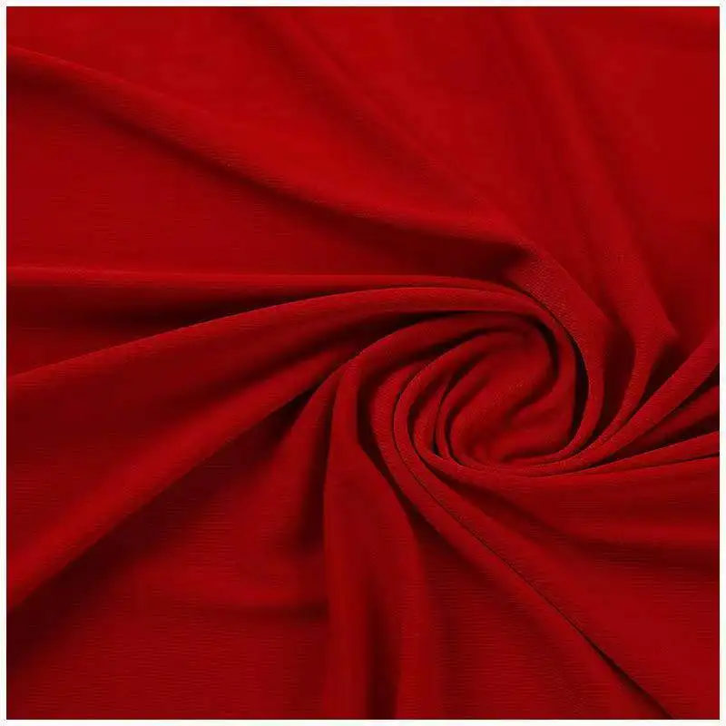 Manufacturer ITY fabric stretch polyester spandex crepe knitted Latin dancewear