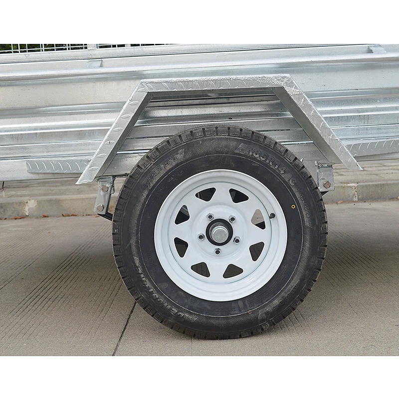 
GINO 6ft x 4ft Multi Purpose Galvanised Cage Car Single Axle Trailer Bolted Mechanical Cow for Sale 