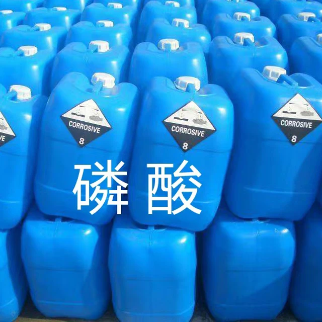 Thermal Process Phosphoric Acid 85% PA Food Grade in IBC tank packaging