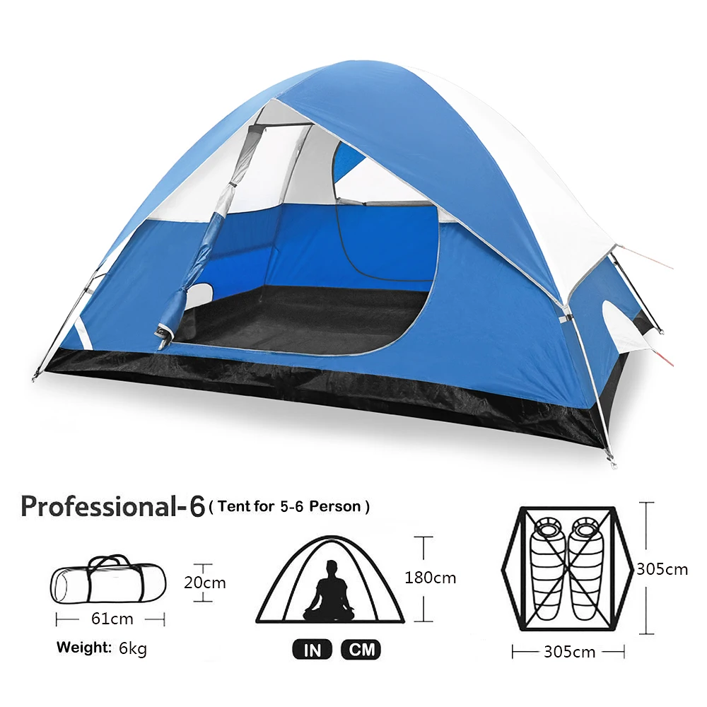 4-6 person glamping ultralight camping tents camping outdoor safari picnic tent