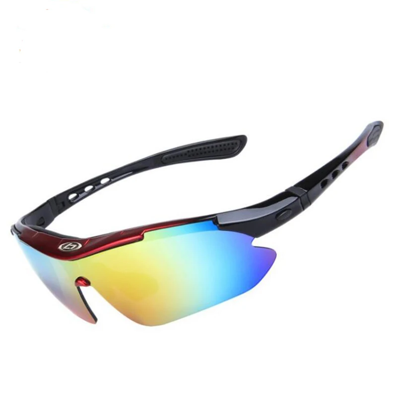 
New Fashion Custom Cycling Glasses PC Spring Hinge Outdoor Polarized Sports Sunglasses 