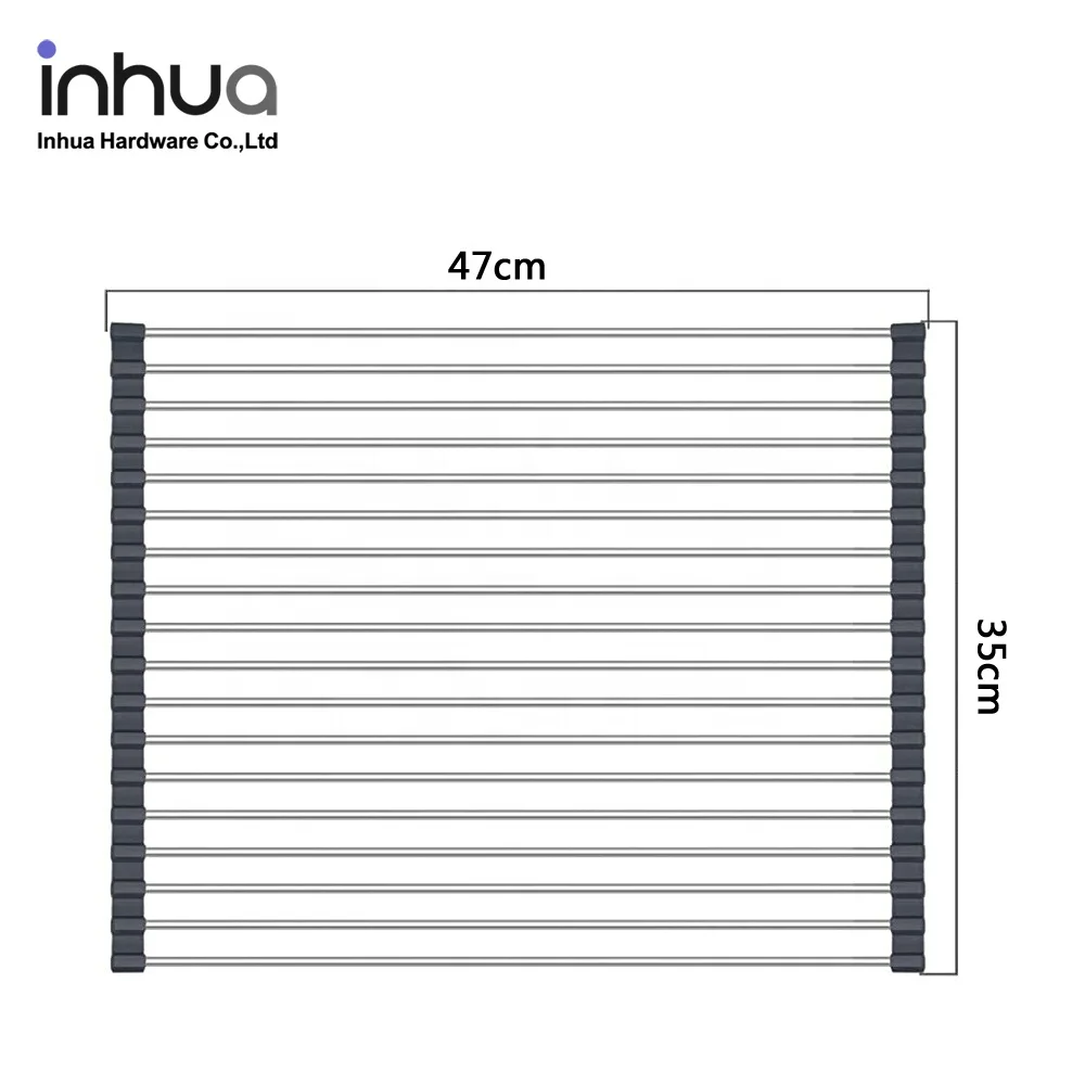 Прямая продажа с фабрики, простая кухонная стойка для слива фруктов и овощей, складная стойка для хранения из нержавеющей стали