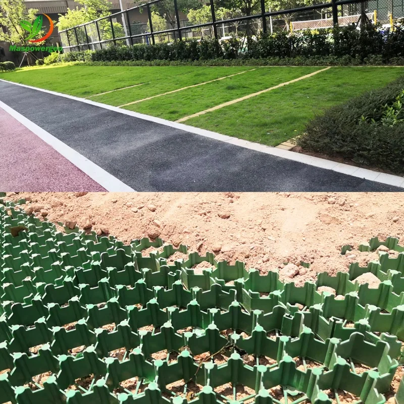 Plastic grass grid pavers for driveway, parking lot