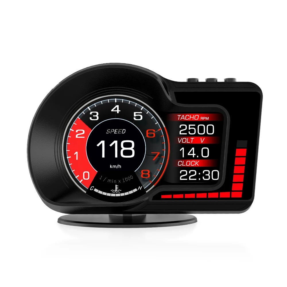 Настраиваемый Новый iKiKin F15 мультиинтерфейс OBD2 GPS дисплей на лобовом стекле Спидометр умный измеритель скорости HUD для всех