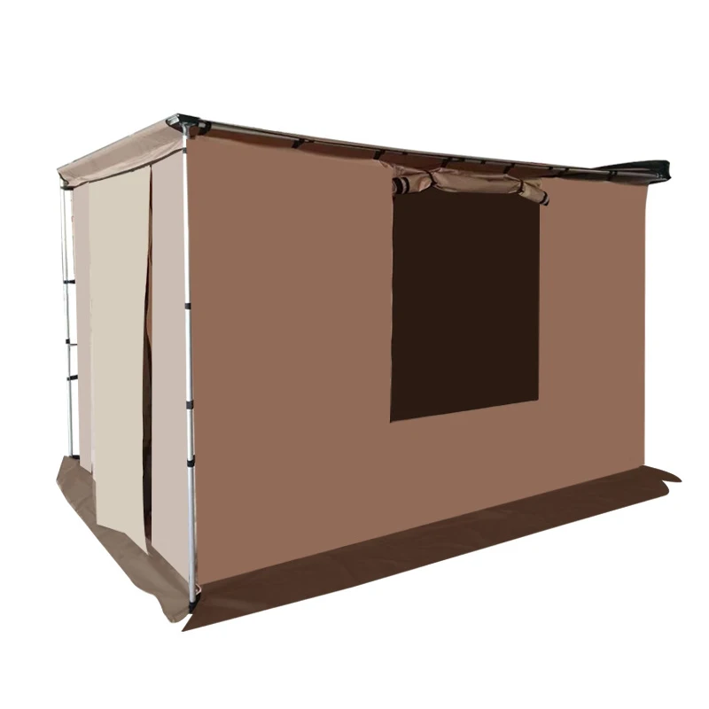 SUV Car Roof Top Tents with Retractable Car Roof Side Awnings High Quality 2.5*3M Carton Box Brown 1 Set Custom Logo Printed TM