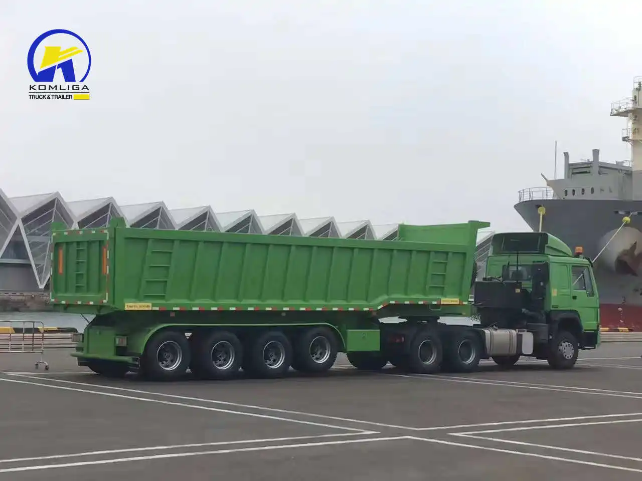 80 тонн 100 6-осевой самосвал прицеп 4-осевой комплект