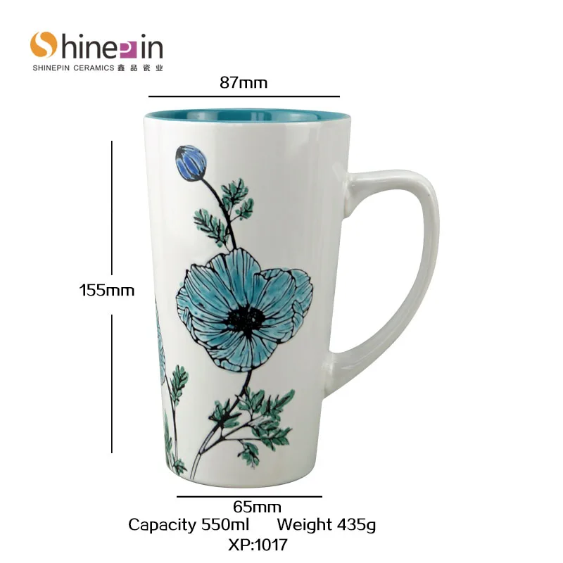 Nordic Luxury Ceramic Coffee Mug With Lid  Custom Logo Tea Mugs Wholesale Glaze Sublimation Porcelain Cups With Handle