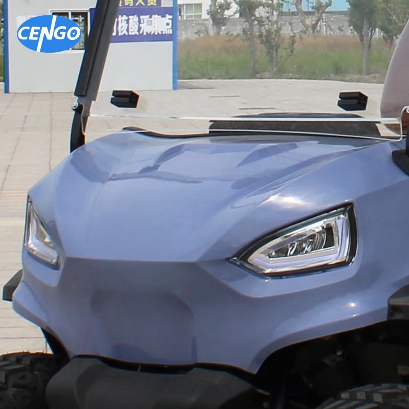 Utility vehicle Electric golf cart 6 passenger for sightseeing Motor Acid Battery Lead 4 wheel drive club car