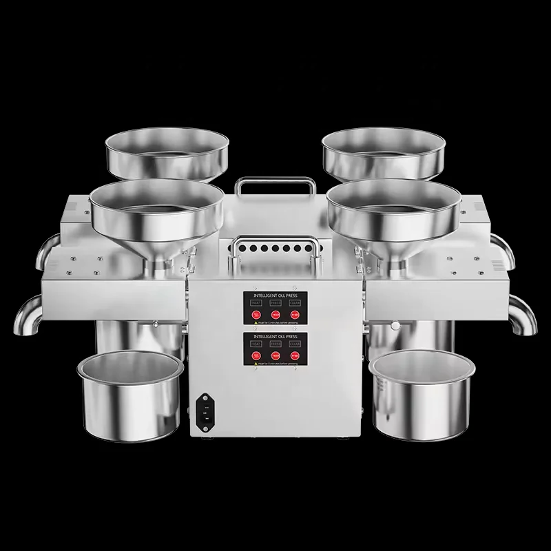 stainless steel oil press machine home use cocoa bean pine nut soybean peanut sunflower oil presser