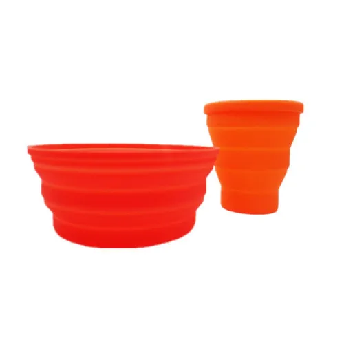 2022 2023 Silicone Bowl Foldable Camping Bowl Folding Collapsible Water Bowl