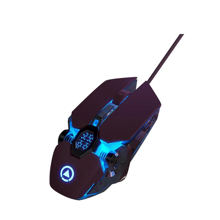 7 Keys Gaming Mouse Electroplating Luminous Frosted Coating Comfortable Feel Mechanical Mouse