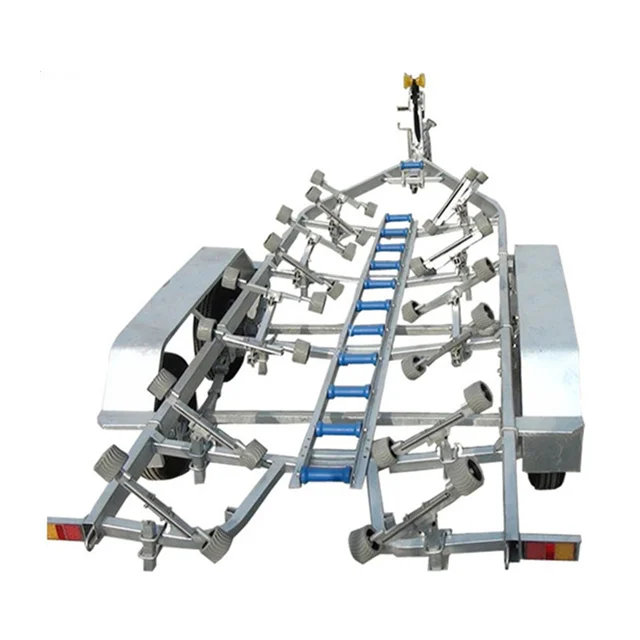 Fully hot dip galvanized single or multiple axles boat trailer
