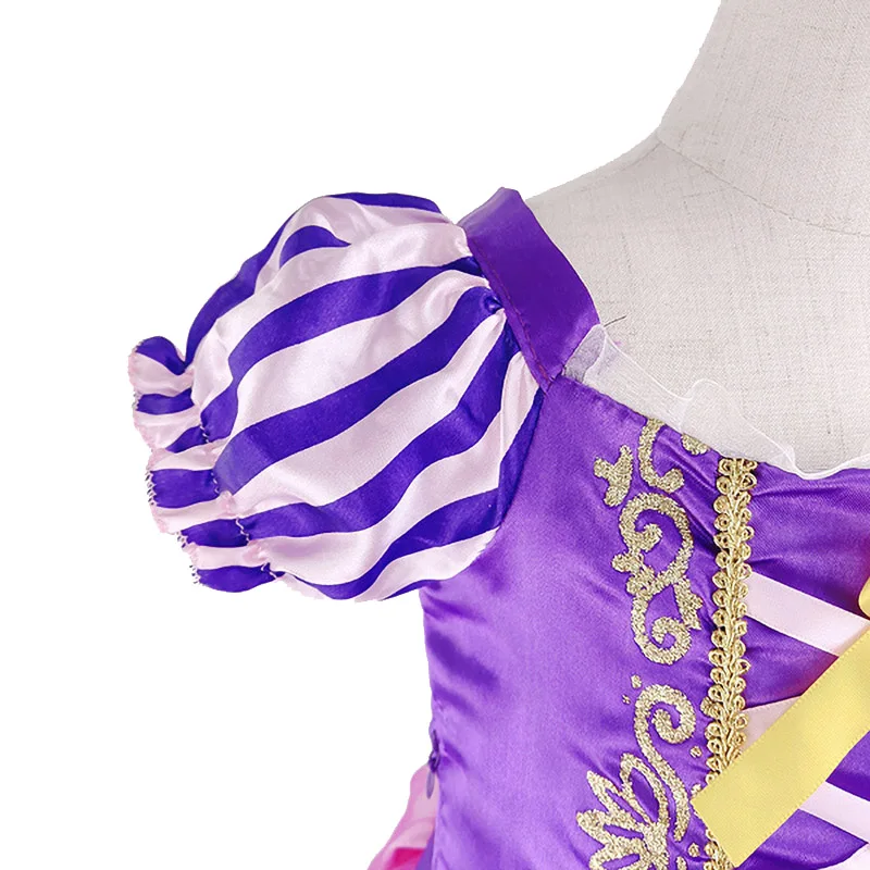 2022 New Princess Dress For Girls Party Costume Kids Cosplay Princess Dress Girls Queen Costume Spring Girls Short Sleeve Dress