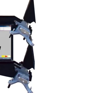 3D Car Aligner Balancing Machine Two Computer Displays Four Wheel Alignment