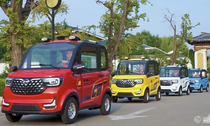 China Cheap Battery New 4 Wheel  Passenger Mini Car Low Speed Electric Vehicle