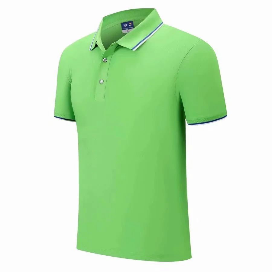 Wholesale Summer Short Sleeve Polo Shirt Customized  Blank Lapel Work Clothes T-shirt Work Clothes Cultural Advertising Shirt
