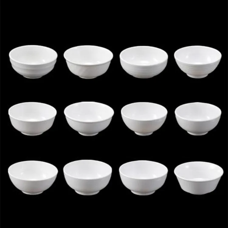 Wholesale Unbreakable Plastic Rice Soup Dinner Bowl Restaurant Sauce Dish Dipping Bowl Melamine Bowl For Catering