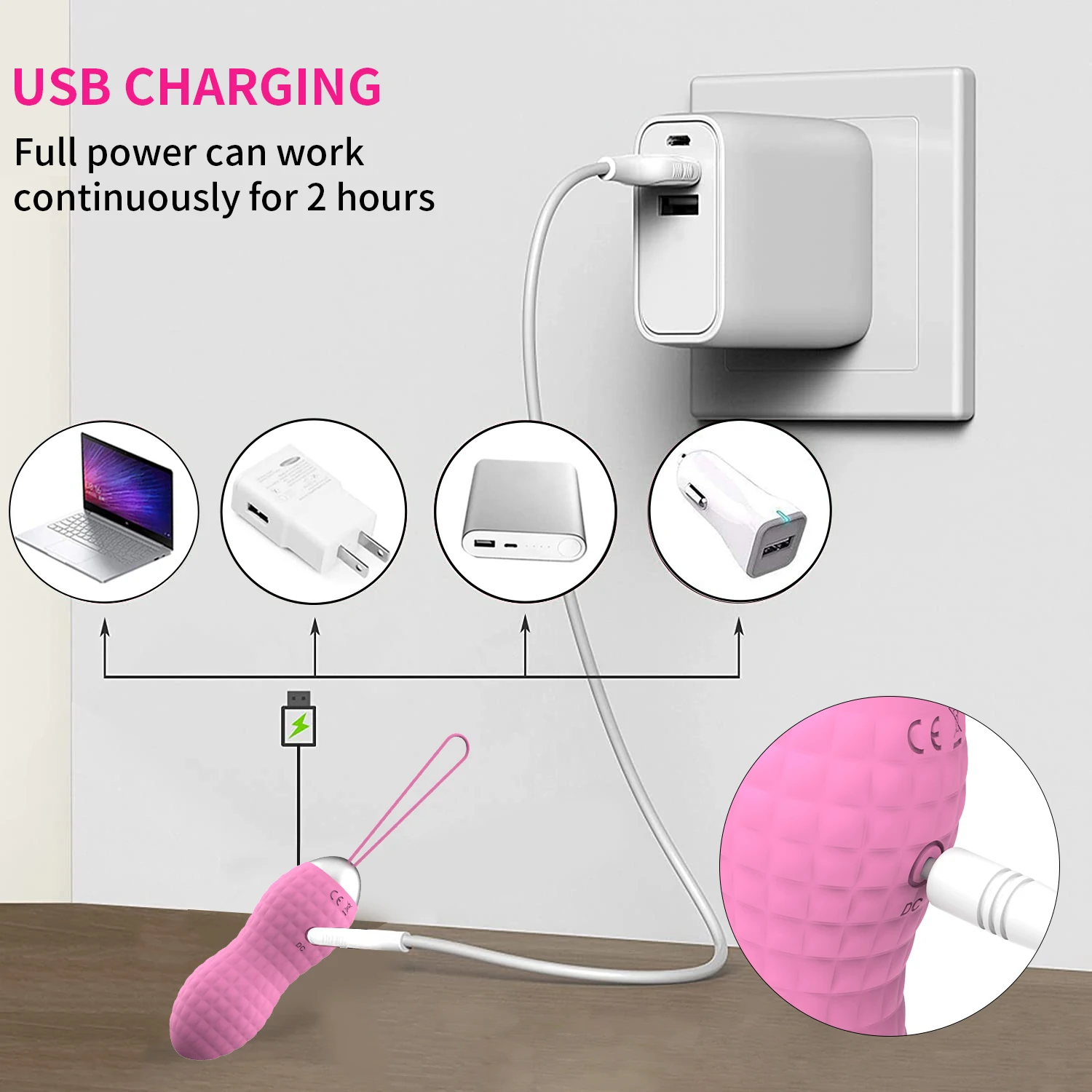 Bullet Vibrator Adult Sex Toys, Vagina Stimulator Vibrator with Remote Control Vibrating Ball for Women Sex