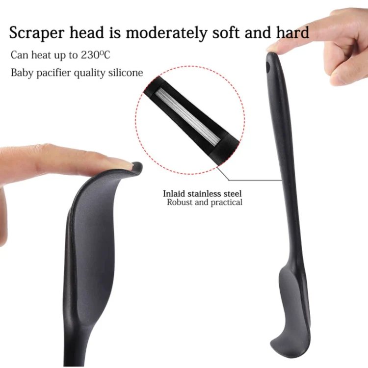  6 Piece Non-stick Spatula Oil Brush Food Grade Silicone Kitchenware Utensils Set Baking