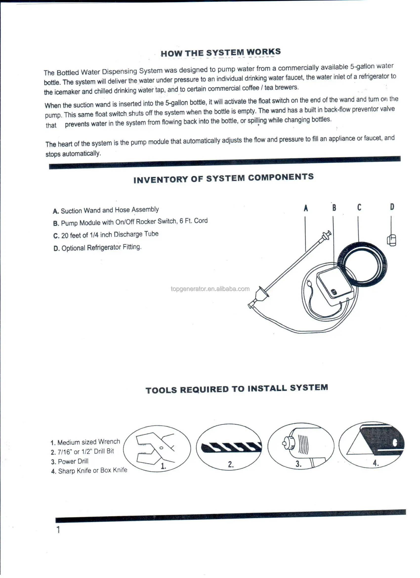 12VAC BW5005-000A Bottled Water Dispenser