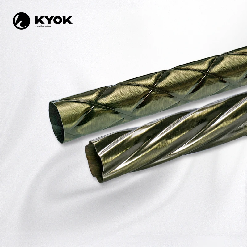 KYOK twist rod curtain rod accessories curtains poles metal
