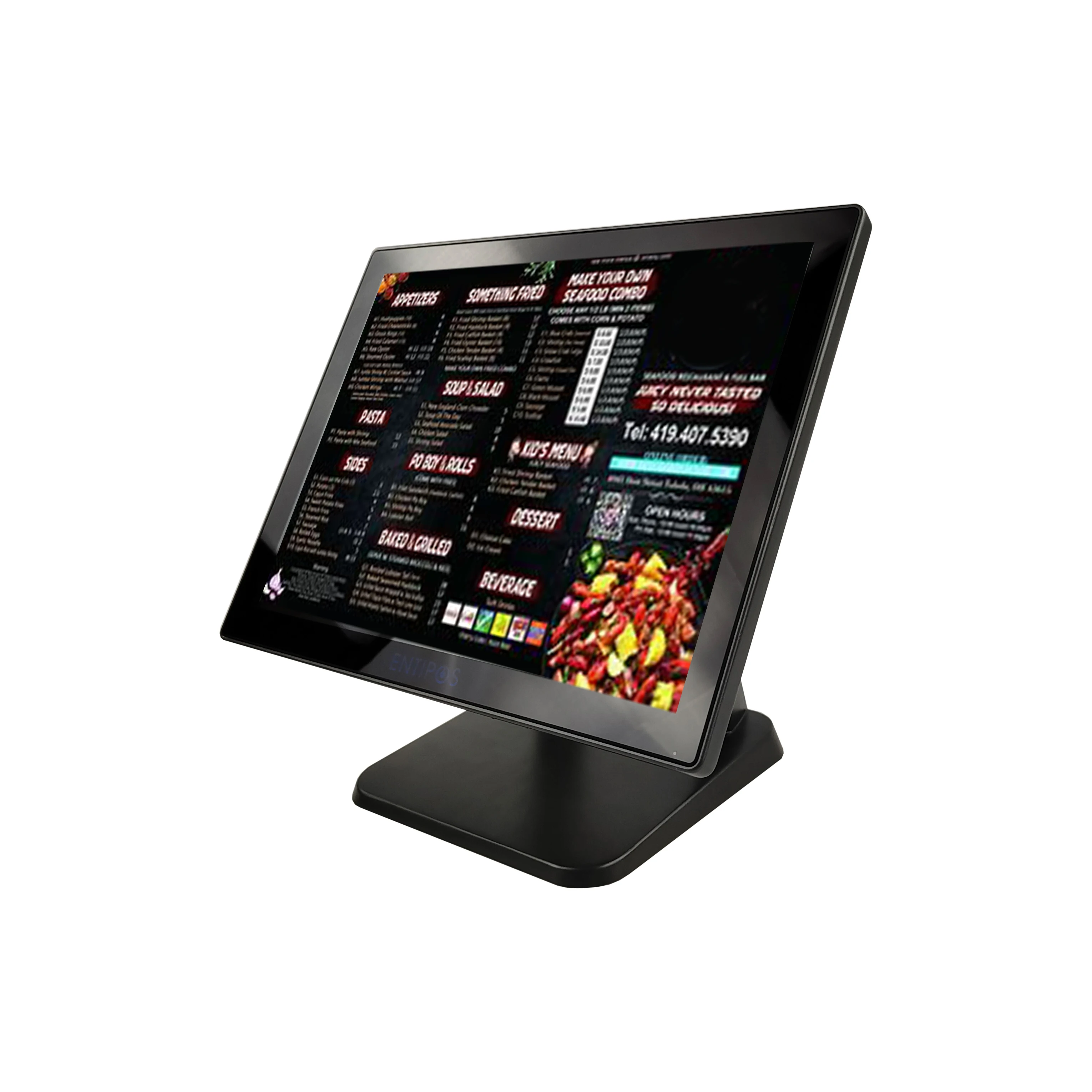 Aluminum shell Cashier Register with 15 inch Touch Screen  billing machine pos systems cash register for small business