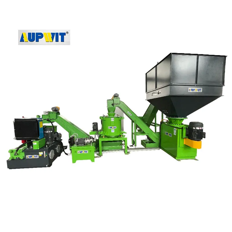 Metal Chip Briquetting Production Line Equipped With Deoiler Shredder Conveyor Belt and Large Hopper