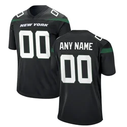 Best Quality Wholesale Cheap Custom Name Number Size New York  Stitched Men Women Kid American Football Jerseys Green White