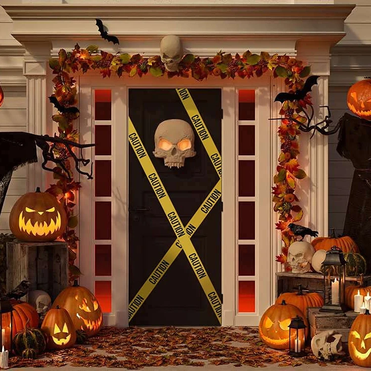 Premium Yellow Caution Tape 3 inch x 1000 feet Halloween Decoration Party Tape