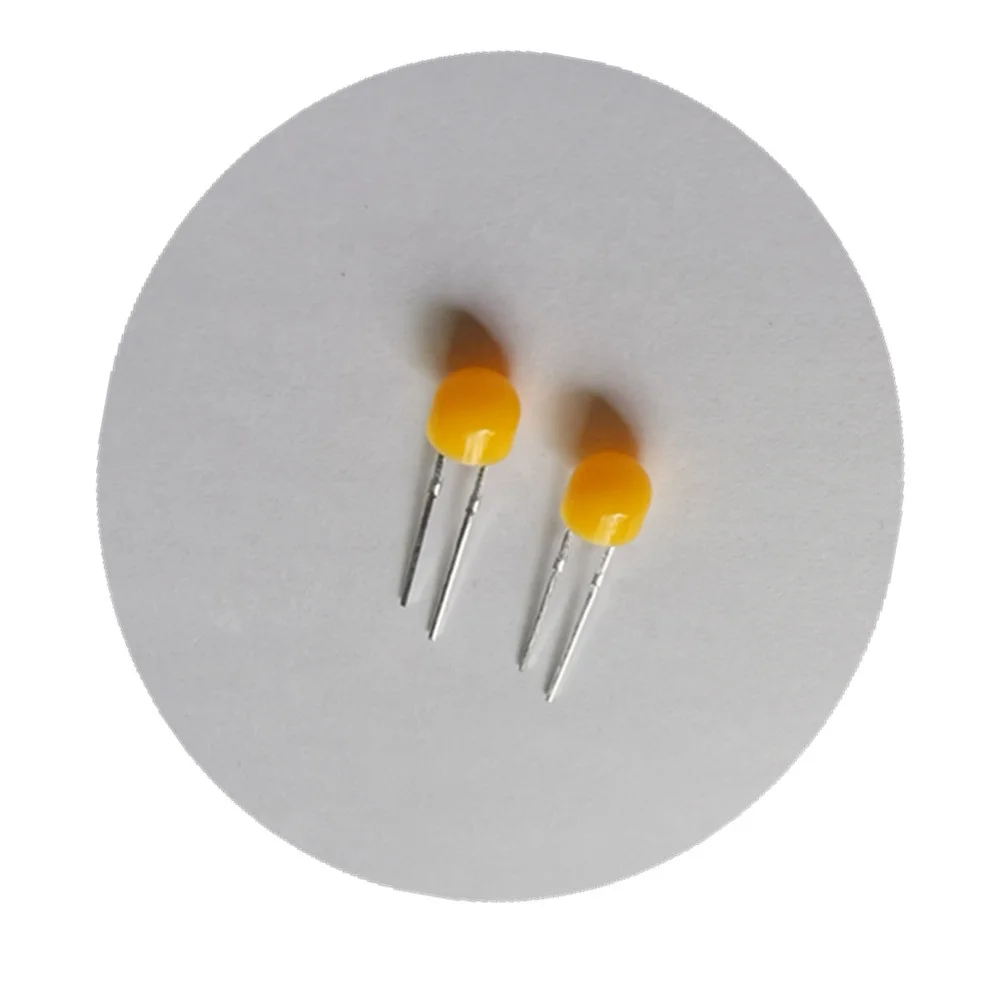 580nm 585nm amber color 5mm diffused lens led lamp in 360 degree