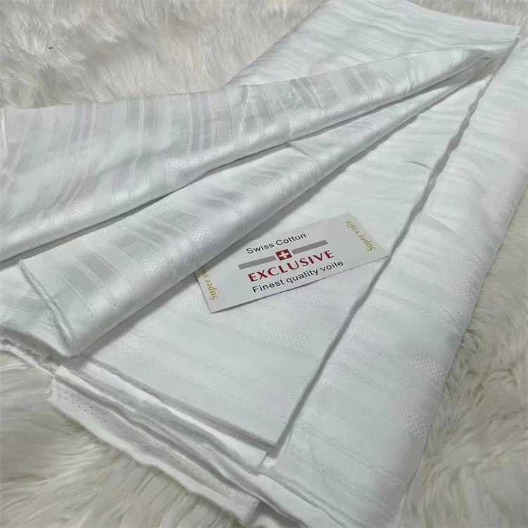 Waterproof Clothes Nigerian Fabric 100% Cotton Swiss Voile Fabric African Atiku Fabric For Men
