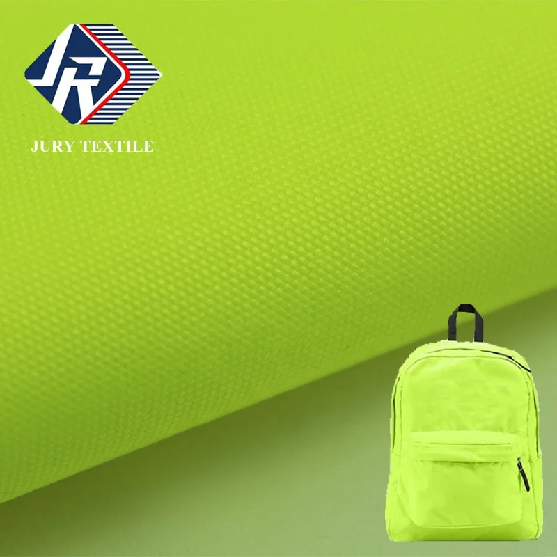 China wholesale textile 300d DTY white coating woven plain backpacks sofa oxford fabric