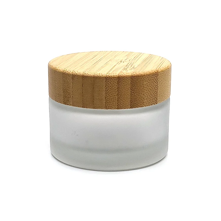 Hot sale low price high quality glass face cream frosted cosmetic cream jar