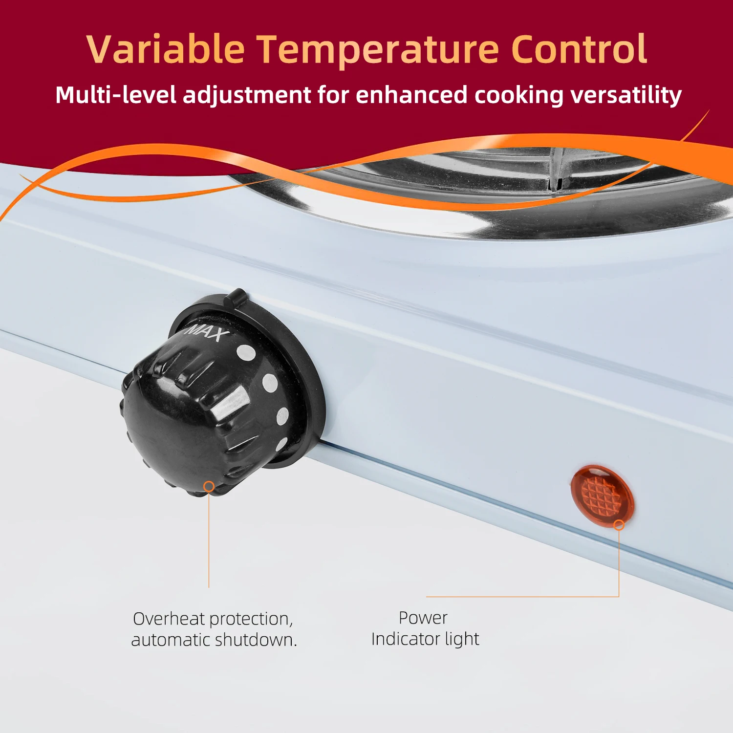 Kitchen high quality double 2 burner energy saving two plate electric hot plates stove heater for cooking