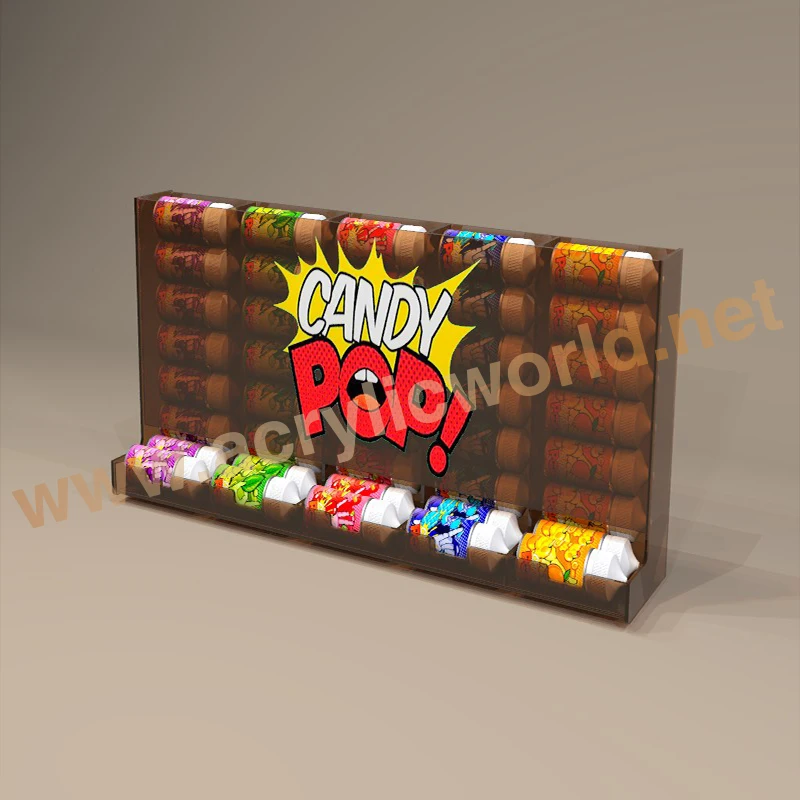 Food Grade Stackable Acrylic Candy Dispenser Display candy box dispenser