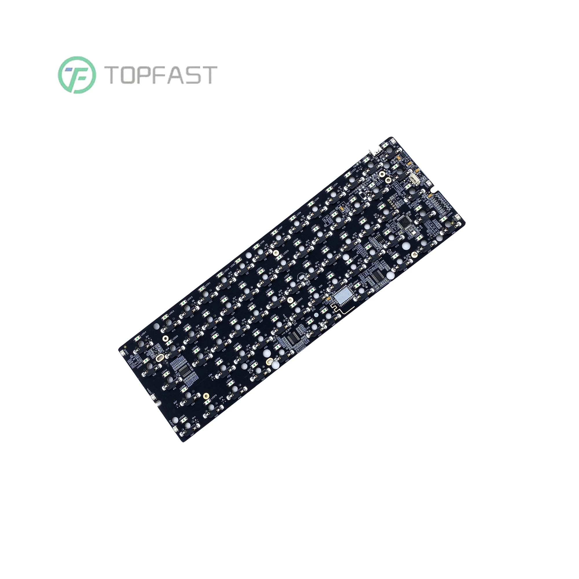 60%PCB Hotswap Type C Wired BT Mac Full RGB Plate 60 keyboard pcb For GK61X GK61XS Mechanical Keyboard