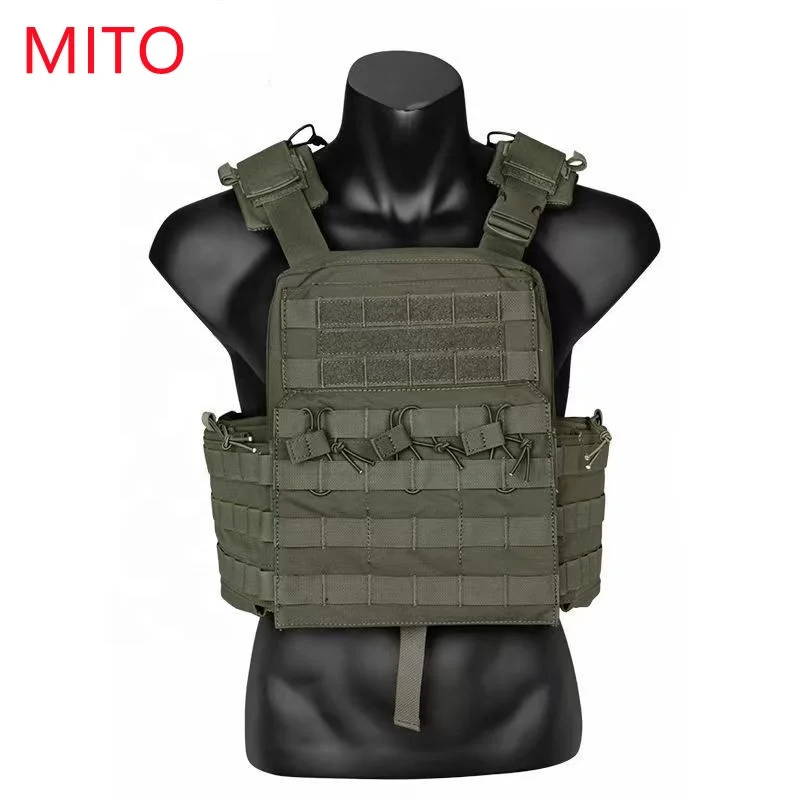 MITO tactical vest ready to ship Security plate carrier vest tactical laser cutting equipment For Shooting sales