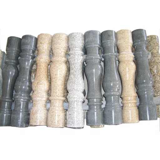 BOTON STONE Wholesale Outdoor Natural Handrail Granite Stone Polished Flooring Stair Railing Granite Balusters