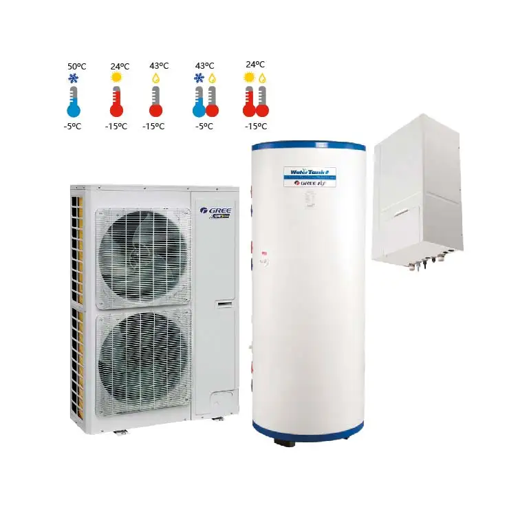 
14kW/220V VRF System Central Air Conditioner With Hot Water and Floor Heating for Home 