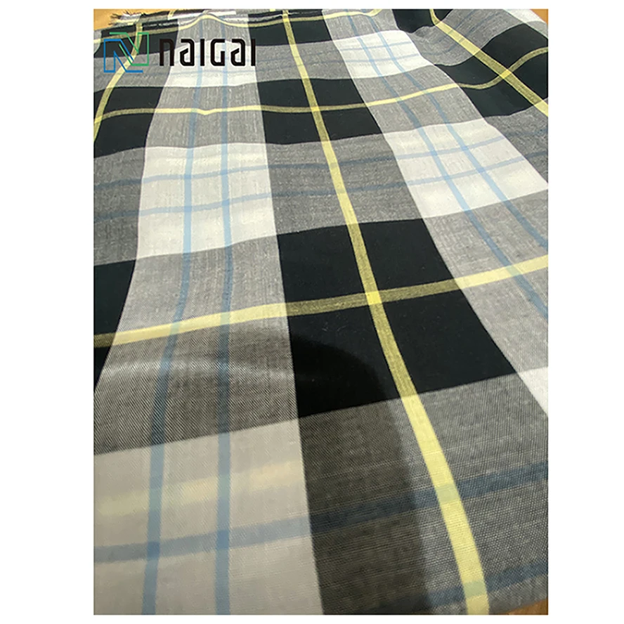 High-grade feeling black cotton poplin fabric for clothes blouse