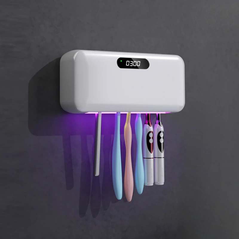 electric UV intelligent toothbrush holder with Dryer fan Timing Function