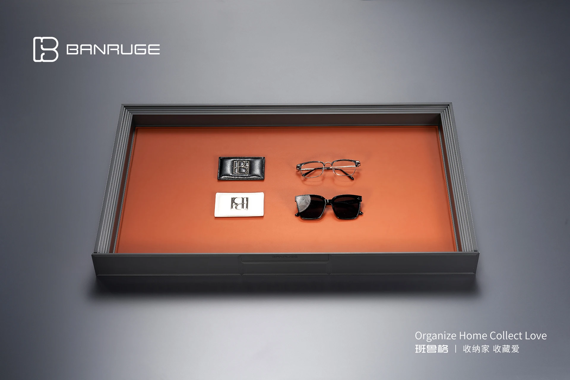 BANRUGE High-End Furniture Leather Wardrobe Closet Storage Pull Out Baskets Organizer Accessories